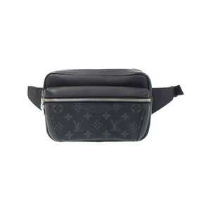Louis Vuitton Taiga Black Leather Rama Bum Bag Outdoor Body